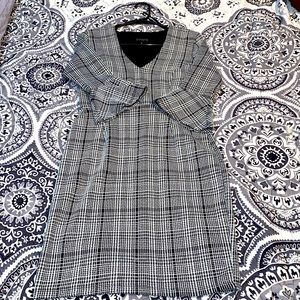 Bodycon plaid mini dress